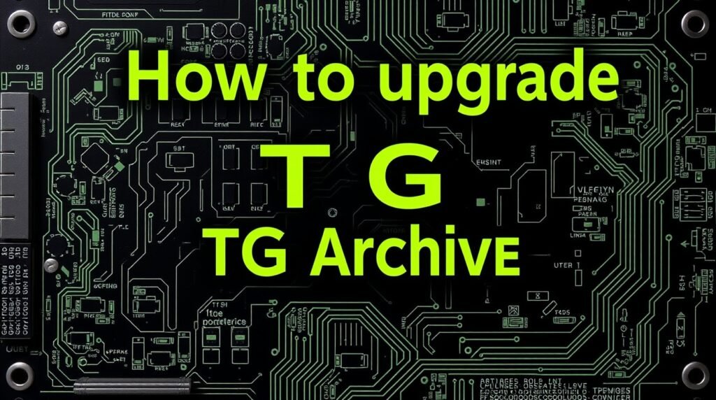 how to upgrade tgarchiveconsole