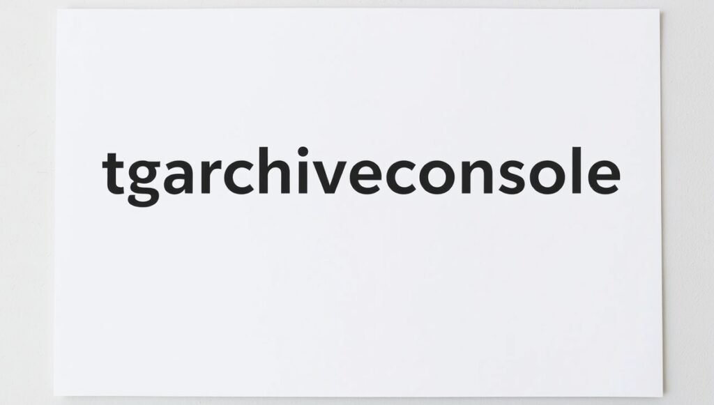 tgarchiveconsole