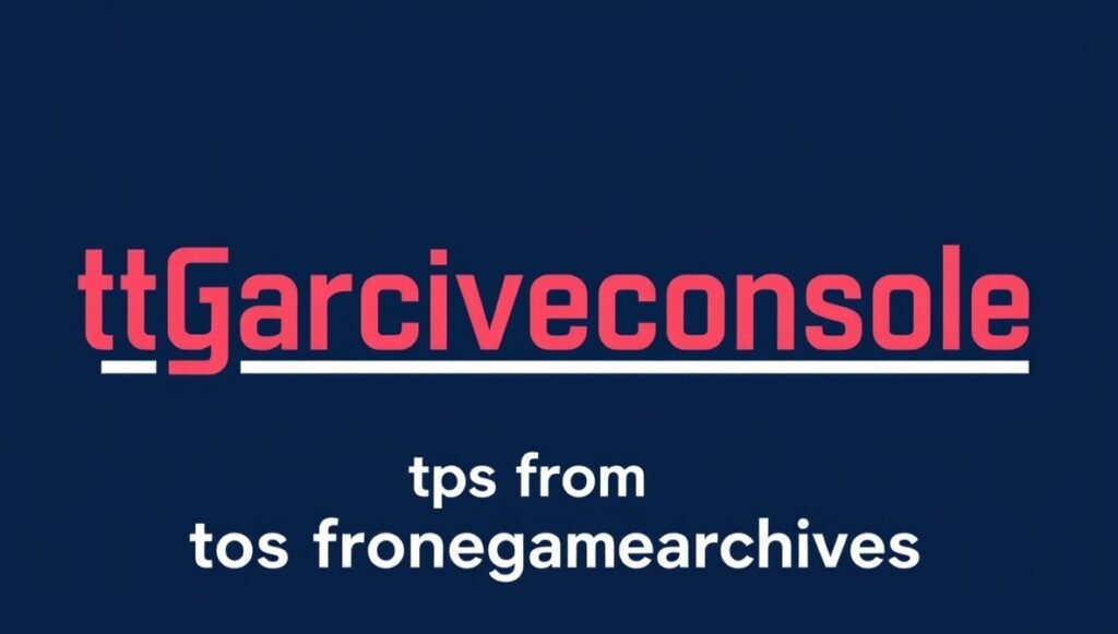 tgarchiveconsole tips from thegamearchives